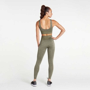 Leggings de yoga taille haute sans couture pour femmes sport entraînement Scrunch Butt Lift haut tendance respirant - Product Image 4