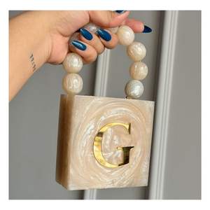 Sac à main en résine unique pour les événements Bois naturel d'acacia de mangue - Product Image 5