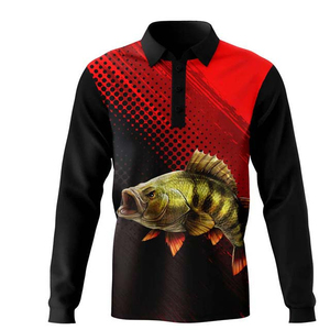 Chemises de pêche personnalisées UPF 50+ à séchage rapide, impression par sublimation, logo respirant, imperméable et coupe-vent - Product Image 1