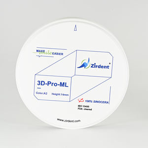Ceramica Zirdent impianta attrezzature dentali Zirconia corone dentali e spazi vuoti parti in ceramica e blocchi per il taglio - Product Image 1