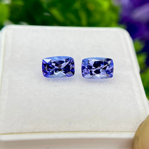 Vente en gros de pierres précieuses naturelles Tanzanite et Zoisite Coussin à facettes coupé en bleu Loupe pour la fabrication de bijoux - Product Image 2