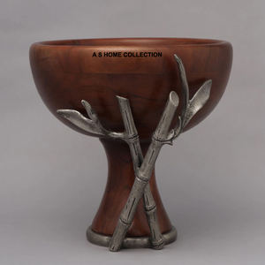 4 partición metal forma hexagonal esquina cuadrada metal azul esmalte dentro logotipo personalizado plato de fruta decorativo cuenco para servir - Product Image 3