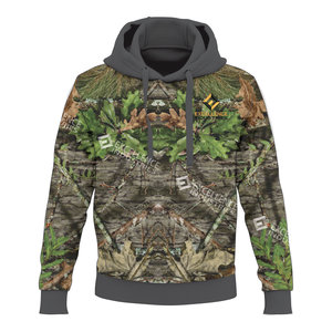 Sudaderas con capucha de diseño de camuflaje para hombre de caza hechas a medida Nuevo diseño Ropa de invierno informal Patrón de estampado de cremallera ligera con capucha de lana - Product Image 5