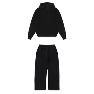 Conjunto Deportivo Informal de Algodón de Primera Calidad para Hombre, Corte Regular, Sudadera con Capucha Personalizada y Pantalones Deportivos - Product Image 6