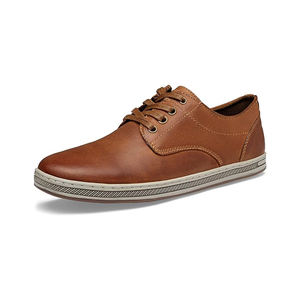 Zapatos de negocios de nuevo estilo para hombre, zapatos de vestir de cuero de Color sólido, zapatos de cuero genuino de calidad superior para hombre al por mayor - Product Image 1