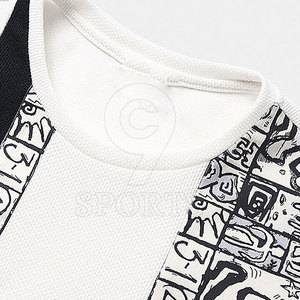 Camisetas estampadas ajustadas de buena calidad para hombre, ropa de calle de algodón 100%, camisetas nuevas teñidas lisas - Product Image 3