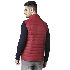 Wholesale High Quality OEM Men Puffer Vest Stand Collar Winter Warm Outwear Sleeveless <b>Gilet</b> Jackets For Adults Customized - Product Image 3