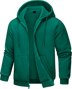 Venta al por mayor personalizado 3D Puff Imprimir Logo Hombres Sudadera con capucha de algodón mezclado Peso pesado de gran tamaño en relieve Cremallera completa Street Style Basics - Product Image 4