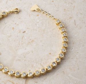 Pulseras de hoja chapadas en oro y plata de 7 pulgadas y 8 pulgadas, pulsera de mujer helada, joyería de Hip Hop, regalos de cumpleaños para ella, regalos de aniversario - Product Image 2