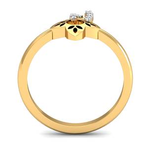 Joyería de latón chapada en oro de 18 quilates hecha a mano, anillo de flores para mujer, ajuste de bisel de piedras preciosas de circón, compromiso de fiesta de moda para - Product Image 5