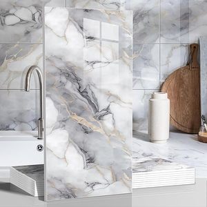 UV大理石柄<span class=keywords><strong>PVC</strong></span>壁板 防水でおしゃれな壁パネル 寝室、リビング、ホール用 - Product Image 1