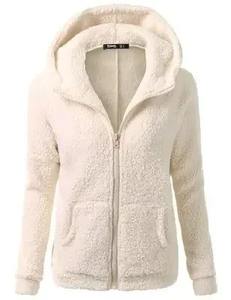 Autumn Winter <b>Warm</b> <b>Jacket</b> <b>Women</b> Hoodie Hooded 2024 Casual Female Hoodies Sweater Shirt Zipper Coat Solid Soft <b>Fleece</b> <b>Women</b> Coat - Product Image 2