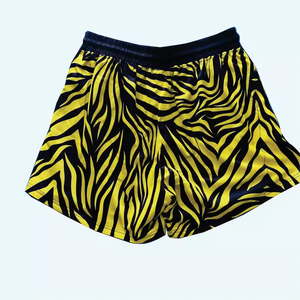Vintage Streetwear Double <b>Mesh</b> Basketball <b>Shorts</b> <b>Men</b> Custom Printed Logo Embroidered Tackle Mid Waist Knitted Weave Digital - Product Image 4