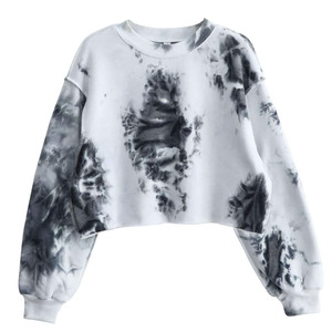 Respirant Polyester Coton Polaire À Manches Longues Femmes Sweat Personnalisé Solide Pull Crop Top À Capuche Avec Des quantité minimale de commande Bas - Product Image 1