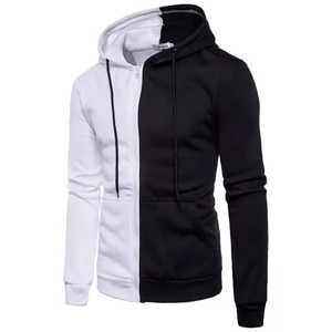Logo personnalisé 180ct Hommes Zip Solide Hoodies et Sweatshirts French Terry Épais Lourd Surdimensionné pour l'hiver Impression Numérique - Product Image 2
