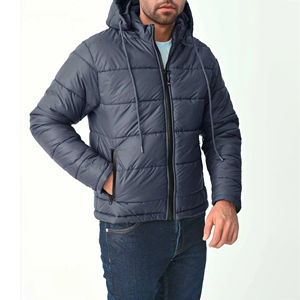 Gran oferta de chaqueta acolchada de invierno para hombre 2025, abrigo aislado de calidad superior con cierre de cremallera y cuello levantado para el calor - Product Image 1
