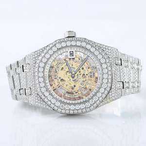 Custom Top Selling Luxuryrolexes Iced Out VVS Moissanite <b>Watches</b> Diamond Bust Down Premium Quality Quartz <b>Watch</b> For Men - Product Image 3