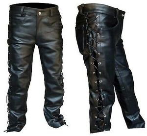 กางเกงหนังนักขี่มอเตอร์ไซค์คุณภาพสูง ออกแบบโลโก้และสีตามสั่ง - Product Image 1