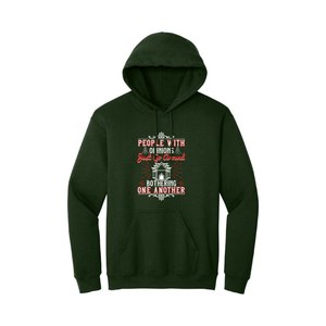 Coton mélangé 260-300 + lourd GSM à capuche décontracté kangourou poche bouddha poitrine impression personnalisable couleur hiver saison Logo avant - Product Image 5