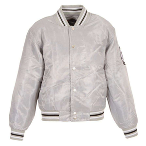 Chaqueta bomber de béisbol de satén pesado para hombre, servicio ODM/OEM, chaqueta de gran tamaño de invierno con soporte de estilo callejero y bordado personalizado - Product Image 1