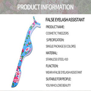 Professional Eyelash Tweezers <b>Stainless</b> <b>Steel</b> Eyelash Extension Clip Individual Curved <b>Strip</b> Lash Extension Supplies - Product Image 6