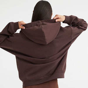 Women's <b>Hoodies</b> Luxury Custom Hooded Sweatshirts Fashion Baggy Loose <b>Workout</b> <b>Hoodies</b> with Printed Collar for Winter Season - Product Image 3