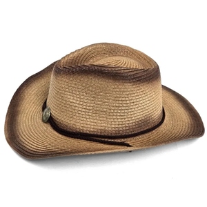 Sombrero de vaquero de cuero con logotipo personalizado, sombrero reversible de diseñador plegable unisex en negro, etiqueta privada barata para uso deportivo - Product Image 2