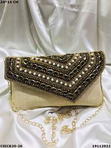 Bolsos de noche étnicos con estilo de diseñador para mujer, correa de cadena con tachuelas de diamantes de imitación, bolso de moda, tendencia de Venta caliente - Product Image 6