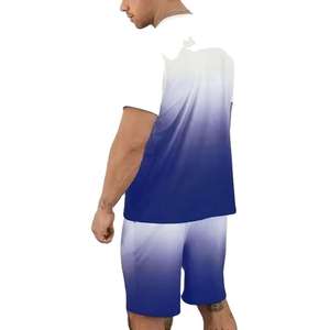 Ensembles décontractés d'été en polyester/coton pour hommes, t-shirts à col rond et shorts, séchage rapide, fabriqués au Pakistan, haute qualité - Product Image 1