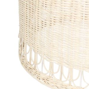 Pantalla de Lámpara Colgante de Ratán Natural Hecha a Mano, Estilo de Tejido Abierto para Decoración - Product Image 5