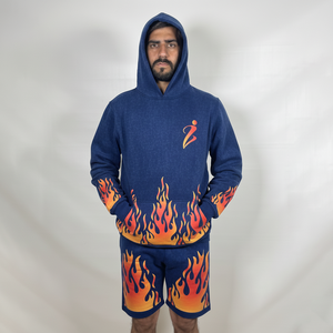 <b>Long</b> Sleeves Lightweight <b>Men</b> Hoodie & <b>Shorts</b> Set Cheap Price Breathable <b>Men</b> Hoodie & <b>Short</b> Sets - Product Image 1