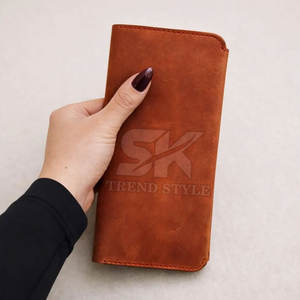 Carteras Bifold Largas de Cuero para Hombre, Fabricadas en Pakistán, de un Solo Color, las Más Vendidas, Tarjetero para Adultos - Product Image 2