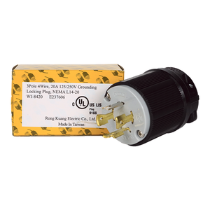 Enchufe de bloqueo NEMA 125/250V de alta calidad con protección para sistemas de megafonía - Product Image 6