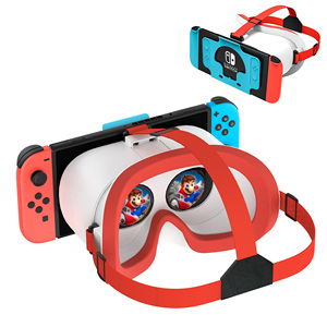 Gafas de Realidad Virtual para Nintendo <span class=keywords><strong>Switch</strong></span> OLED - Pantalla OLED <span class=keywords><strong>3D</strong></span> con Correa Ajustable para la Cabeza, Compatible con el Nuevo Modelo <span class=keywords><strong>Switch</strong></span> OLED - Product Image 1