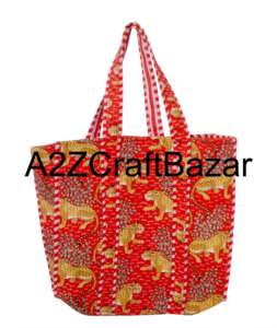 Bolsos de Mano Ecológicos Estilo Bohemio Indio, Bolsos de Mano de Algodón Hechos a Mano con Asas Largas Acolchadas para Mujer - Product Image 1