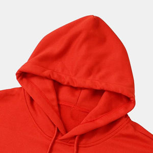 2025 New Winter 100% Cotton Heavyweight Custom OEM Printed Plain Fleece Oversized Pullover <b>Hoodie</b> for Men Solid Pattern - Product Image 4