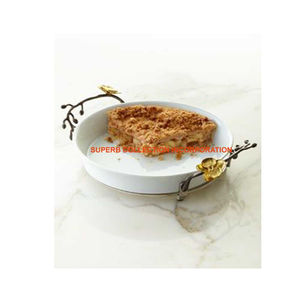 ชามตกแต่งดีไซน์หรูหราชามโลหะเคลือบนิกเกิลสีดำทำจากสแตนเลสคุณภาพระดับพรีเมียม - Product Image 5