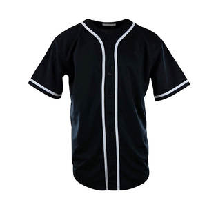 Maillot de baseball pour homme, chemise décontractée à boutons, manches courtes, uniforme de sport d'équipe actif, col en V, respirant, imprimé, séchage rapide, 100% - Product Image 3