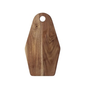 Tabla de cortar de madera y mármol natural de diseño más popular y elegante, tabla de cortar de forma ovalada con agujero para colgar - Product Image 2