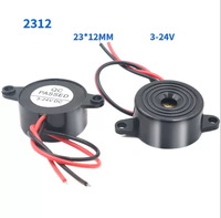 Buzzer piézoélectrique actif à fil 3500 Hz, son continu fort, sondeur piézoélectrique, haut-parleur, alarme d'avertissement 3-24 V, HYD-2312