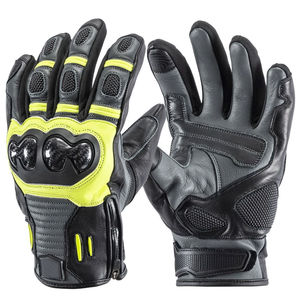 Gants de moto en cuir, course moto, doigts complets / Gants de moto professionnels à écran tactile - Product Image 1