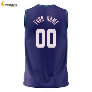 OEM Uniformes de basket-ball imprimés avec logo personnalisé Maillots vierges respirants de sublimation Vêtements de basket-ball de grande taille à vendre - Product Image 3