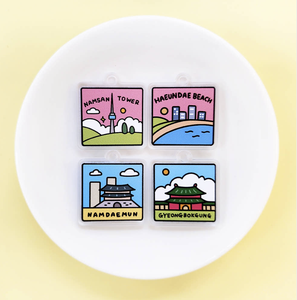 KeyRing Pendant (NAMSAN TOWER Located Seoul Korea Seen Animation Movie 'K-pop Demon Hunters') Digital Printed Lightweight - Product Image 3