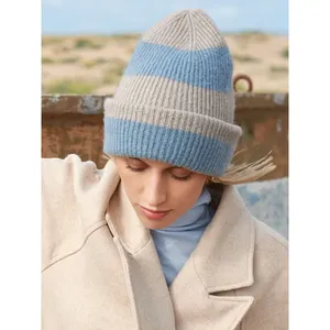 Sustainable Colour <b>Block</b> Beanie Promotional Hats & Caps Eco-Friendly Merchandising - Product Image 6