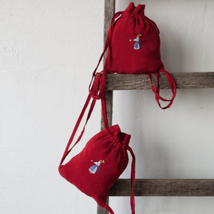 กระเป๋าผ้าลินินปักด้วยมือมีการปักกระเป๋าเป้สะพายหลังผ้าลินินสีต่างๆ100% ผ้าลินินฟอกสีนุ่มผลิตในเวียดนาม - Product Image 5