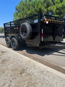 Fairly Used Premium Quality Steel Hydraulic Rear Tipper Semi Trailer Custom Color Size 14' 15-20T Payload Weberlane Dump Trailer - Product Image 6