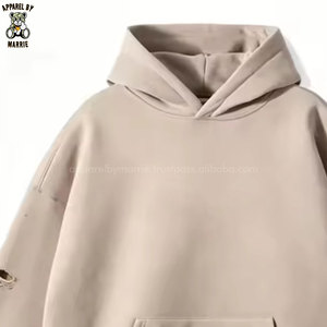 Vêtements en gros pour hommes : sweats à capuche déchirés confortables en polaire pour hommes, style décontracté urbain, activités de plein air et usage quotidien - Product Image 5