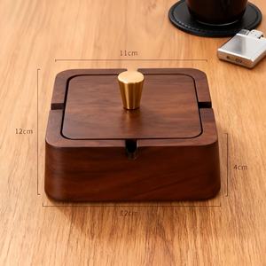 ที่เขี่ยบุหรี่ไม้ตกแต่ง |   ที่เขี่ยบุหรี่และซิการ์ไม้เนื้อแข็งทำมือ - Product Image 5