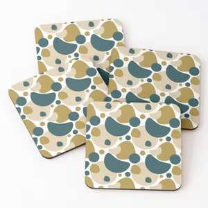 Best Selling Coasters Mats Pads <b>Placemats</b> Acacia Wood Over Printed Tea Serving Coaster <b>Set</b> Kitchen Accessories Coasters - Product Image 1