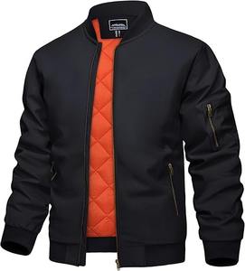 Blouson bombardier d'hiver personnalisé Letterman de haute qualité pour hommes, veste tendance à col montant - Product Image 2